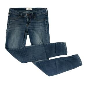 Hollister Medium Wash Mid-Rise Skinny Jeans Womens Size 3R/26